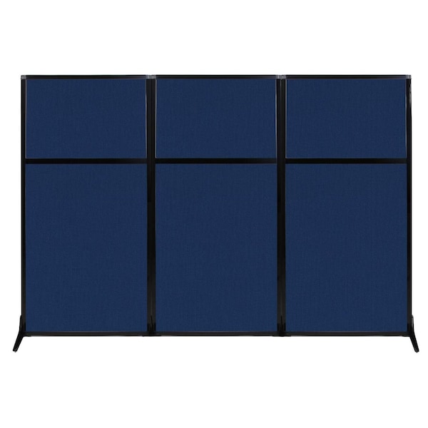 Versare Work Station Screen 99" x 70" Navy Blue Fabric 1841303 - main